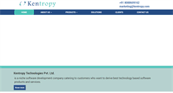 Desktop Screenshot of kentropy.com